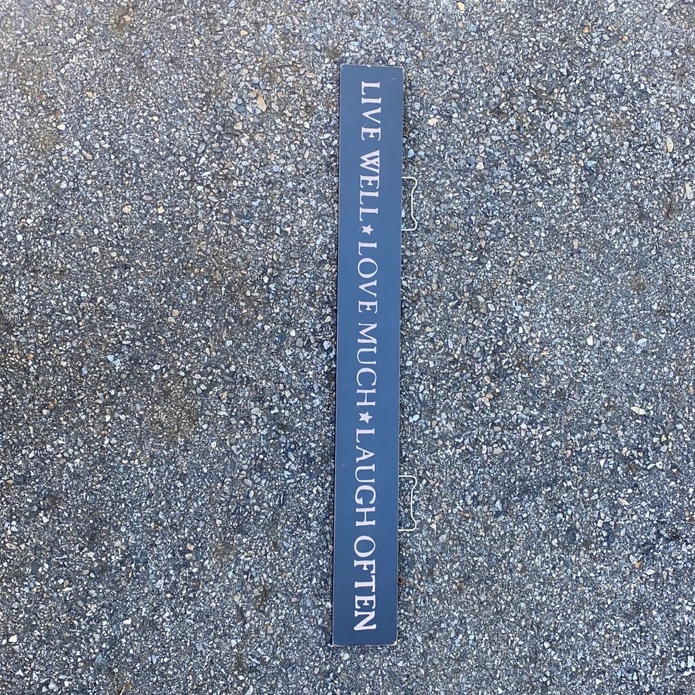 Love, love, laugh sign